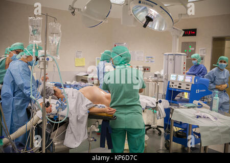 CESAREAN BIRTH Stock Photo