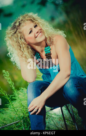 Junge, attraktive Frau - young, attractive woman Stock Photo