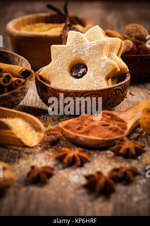 Baking ingredients and spices Stock Photo