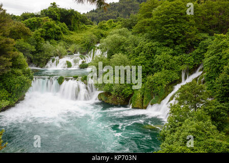 Skradinski Buk, waterfalls, Krka National Park, Croatia Stock Photo