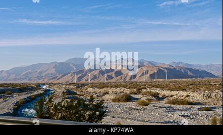 Windmills near Palm Springs Stock Photo