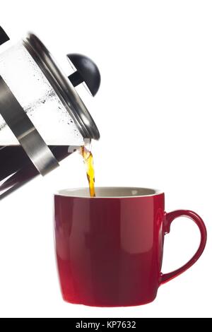 coffee pot and mug Stock Photo