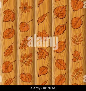 Leaves, Seamless Stock Vector