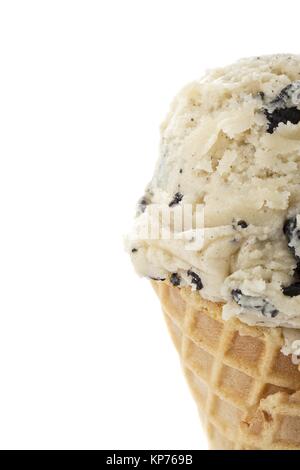 cropped image cookies and cream ice cream Stock Photo