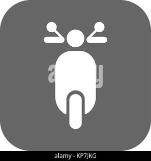 motorbike front view isolated vector icon Stock Vector