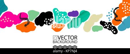 Abstract trendy illustration background, placard, style flat and 3d design elements. Unique art for covers, banners, flyers and posters. eps10 Stock Vector