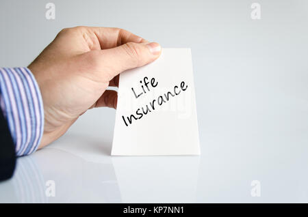 Life insurance text concept Stock Photo