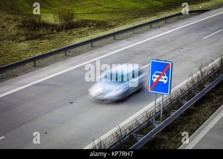 Highway traffic - motion blurred cars on a highway Stock Photo