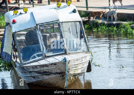Old Boat in Leticia, Colombia Stock Photo