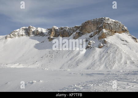 schareck hochtor,grossglockner,winter,deep snow,groÃŸglocknerstraÃŸe Stock Photo
