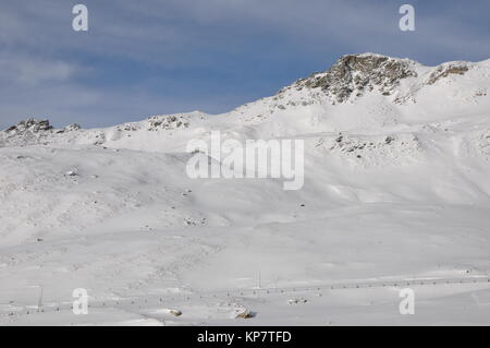 Schareck,Hochtor,Grossglockner,Winter,Deep Snow,GrossglocknerstraÃŸe Stock Photo