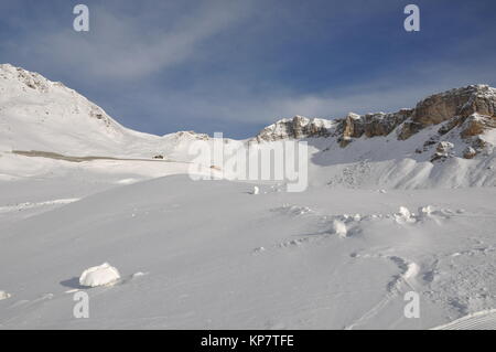 Schareck,Hochtor,Grossglockner,Winter,Deep Snow,GrossglocknerstraÃŸe Stock Photo