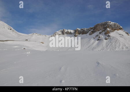 Schareck Hochtor Grossglockner Winter Deep Snow GrossglocknerstraÃŸe Stock Photo