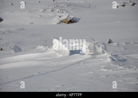 Schareck Hochtor Grossglockner Winter Deep Snow GrossglocknerstraÃŸe Stock Photo