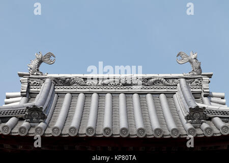 Traditional Japanese temple roof Stock Photo