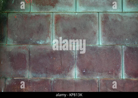 Rusted copper metal texture background Stock Photo