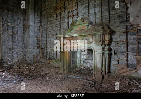 Abandoned Buildings. Scotland. Stock Photo