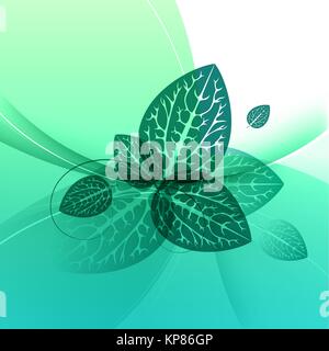 Eco Green Background With Leaves Stock Vector Image & Art - Alamy