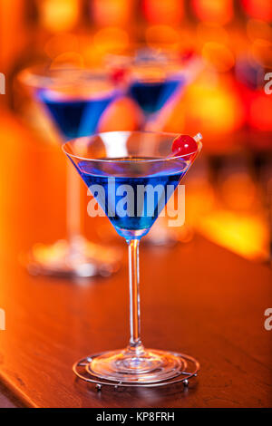 Cocktails Collection - Blue Martini Stock Photo
