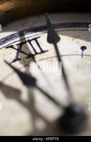 concept of time with the detail of a clock Stock Photo