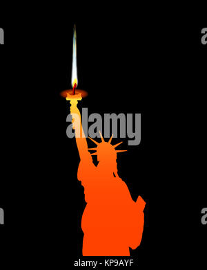 Statue Of Liberty Candle Stock Photo