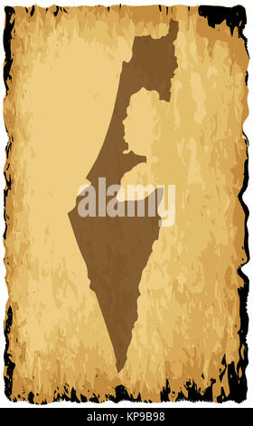 map-of-israel-outline-silhouette-of-israel-map-illustration-stock