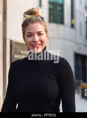 Strictly Come Dancing contestant Gemma Atkinson arriving at BBC