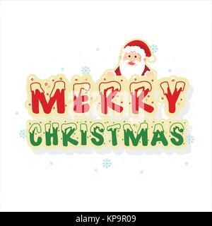 Happy Merry Christmas Cute Design Stock Vector