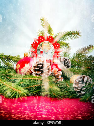 Selected Focus On Little Angel In Star Stock Photo