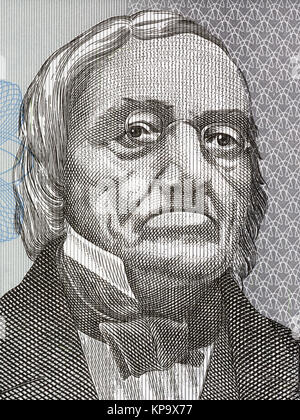 Karl Ernst von Baer portrait from Estonian money Stock Photo