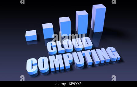 Cloud computing Stock Photo