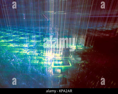 Abstract digitally generated image blurred backgroumd Stock Photo