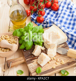 ingredients for pesto Stock Photo