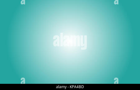Light Blue Green & White Abstract Background With Radial Gradient Effect Stock Photo
