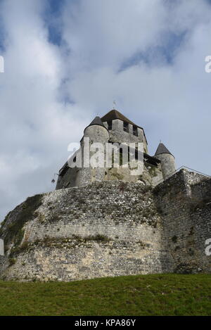 Tour Cesar (Caesar's Tower) a 12 century keep in Provins, Ile-de-France, France Stock Photo
