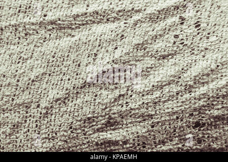 Wrinkled fabric texture, background, gray fabric large Stock Photo