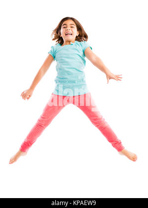 Girl jumping Stock Photo