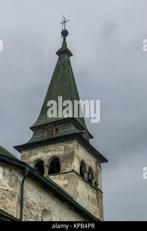 Tower within Orava castle from down Stock Photo