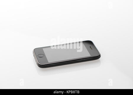 Original iPhone on white background Stock Photo