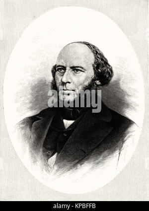 John Ericsson  -  Swedish-born American engineer and inventor Stock Photo