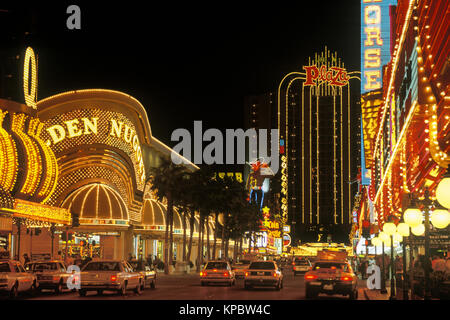 1992 HISTORICAL HOTEL CASINOS FREMONT STREET LAS VEGAS NEVADA USA Stock ...