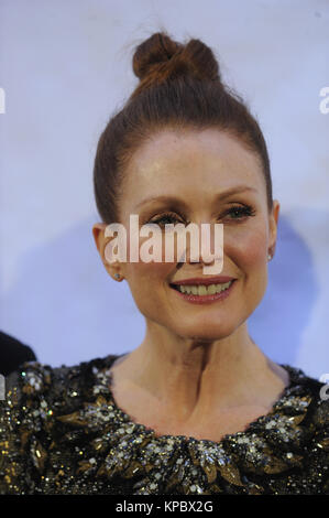 NEW YORK, NY - JANUARY 20: Julianne Moore attends as Museum Of The Moving Image Honors Julianne Moore at 583 Park Avenue on January 20, 2015 in New York City  People:  Julianne Moore Stock Photo