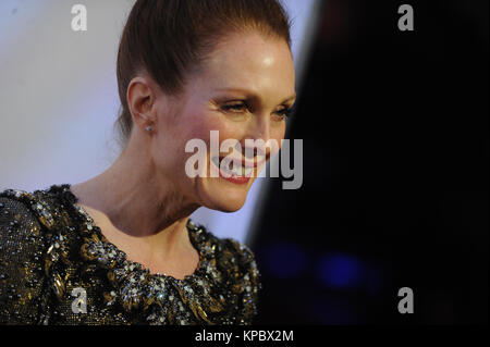 NEW YORK, NY - JANUARY 20: Julianne Moore attends as Museum Of The Moving Image Honors Julianne Moore at 583 Park Avenue on January 20, 2015 in New York City  People:  Julianne Moore Stock Photo