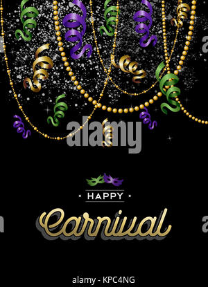 Happy carnival colorful party background Stock Photo