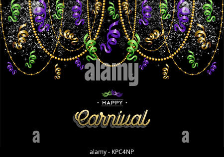Happy carnival design background decoration Stock Photo