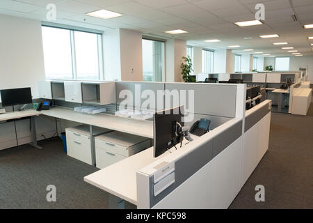 Open concept office interior. Stock Photo