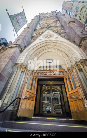 NEW YORK - JUL 22: Church of St. John the Baptist in New York on July 22, 2014. The Church of St. John the Baptist is a Roman Catholic parish church i Stock Photo