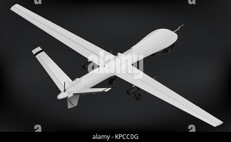 Unmanned aerial vehicle drone isometric Stock Photo