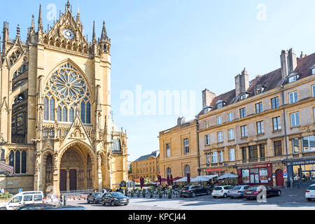 Metz (France): Cathedral of Saint Etienne; Metz Kathedrale, , Stock Photo