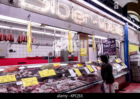 Metz (France): Covered market; Markthalle in Metz Stock Photo